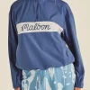 Julika Grosspietsch Malbon Blue Windbreaker Jacket