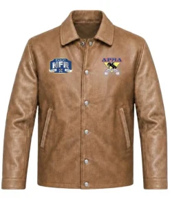 APRA Ariat National Finals Rodeo Brown Leather Jacket