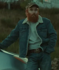 Connor Kopecko 2026 TV Series Below S01 Josh Cruddas Blue Denim Shearling Jacket